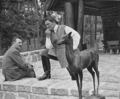 Adolf Hitler during a visit to Hermann Göring in Carinhall